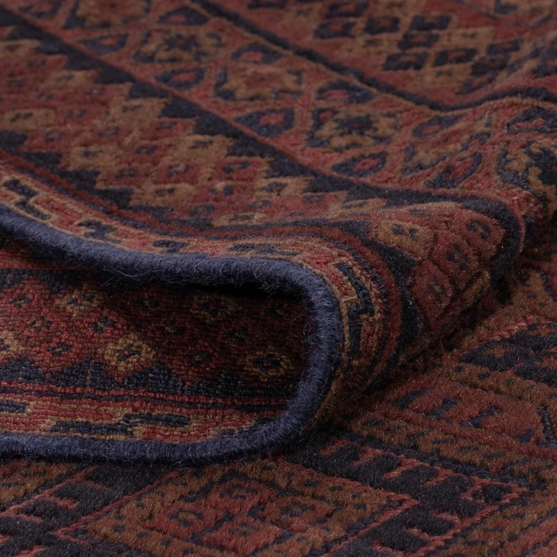 Kelim Afghan Teppich 156x189cm - dunkelrot