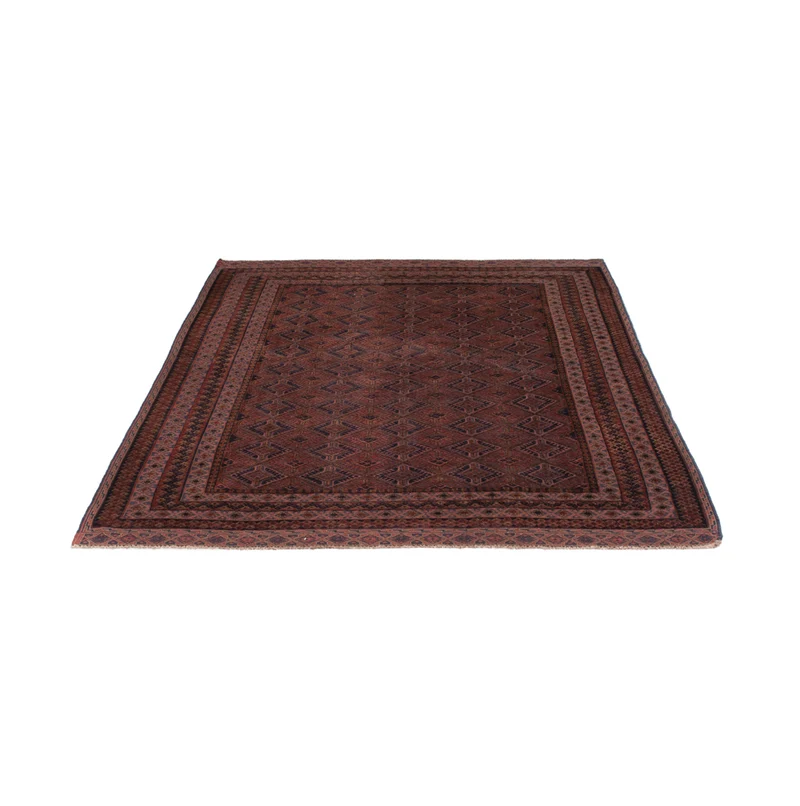 Kelim Afghan Teppich 156x189cm - dunkelrot