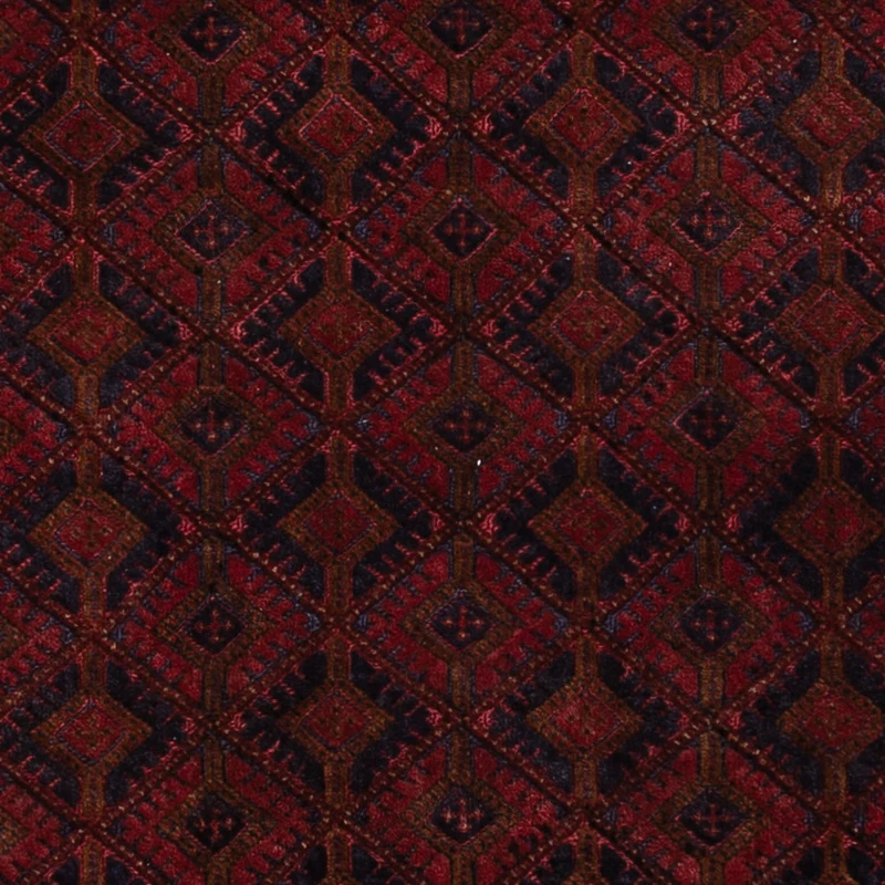 Kelim Afghan Teppich 152x194cm - dunkelrot