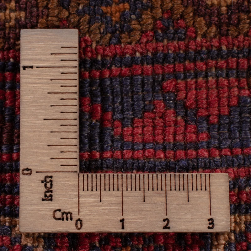 Kelim Afghan Teppich 152x194cm - dunkelrot