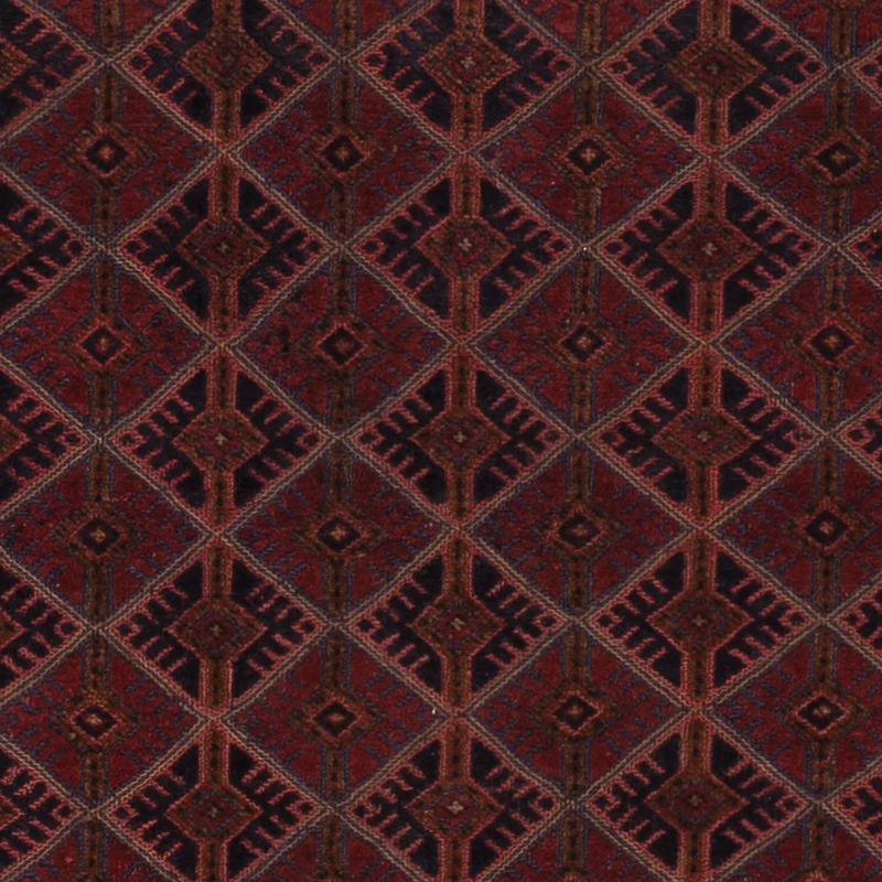 Kelim Afghan Teppich 152x193cm - dunkelrot