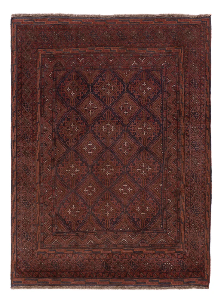 Kelim Afghan Teppich 156x188cm - dunkelbeige