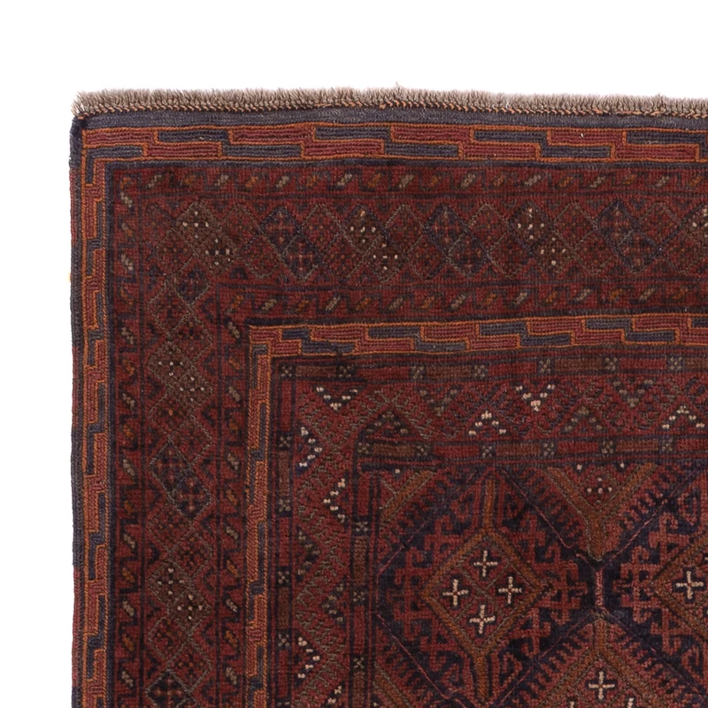 Kelim Afghan Teppich 156x188cm - dunkelbeige