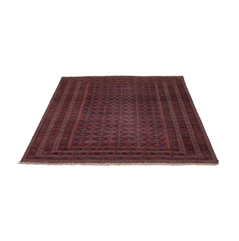 Kelim Afghan Teppich 146x193cm - dunkelrot