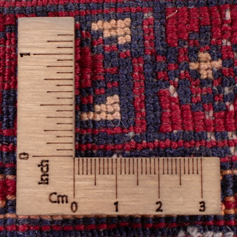 Kelim Afghan Teppich 155x178cm - dunkelrot