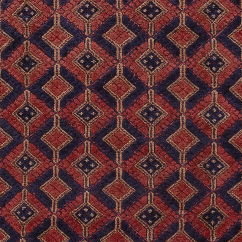 Kelim Afghan Teppich 146x191cm - dunkelrot