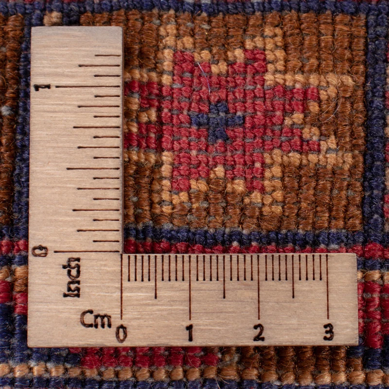 Kelim Afghan Teppich 154x177cm - dunkelrot