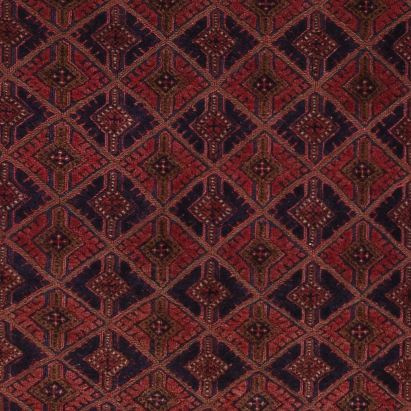 Kelim Afghan Teppich 143x192cm - dunkelrot
