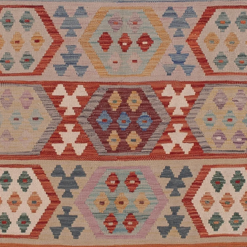 Kelim Maimene Teppich 254x352cm - mehrfarbig