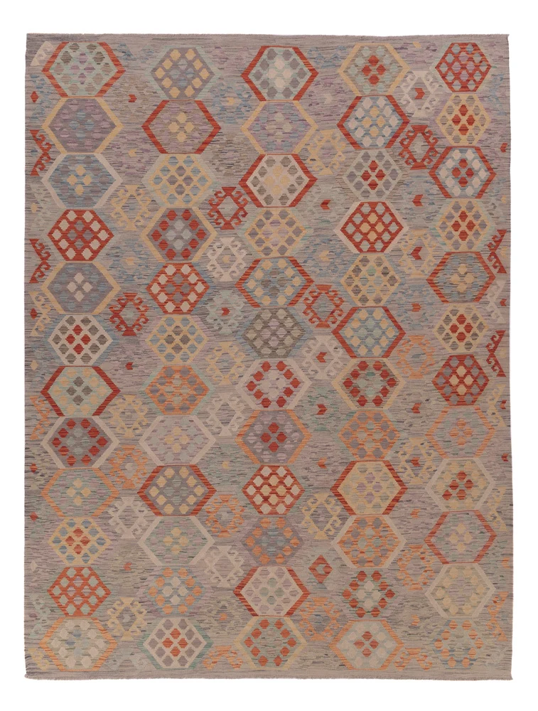 Kelim Maimene Teppich 257x342cm - mehrfarbig