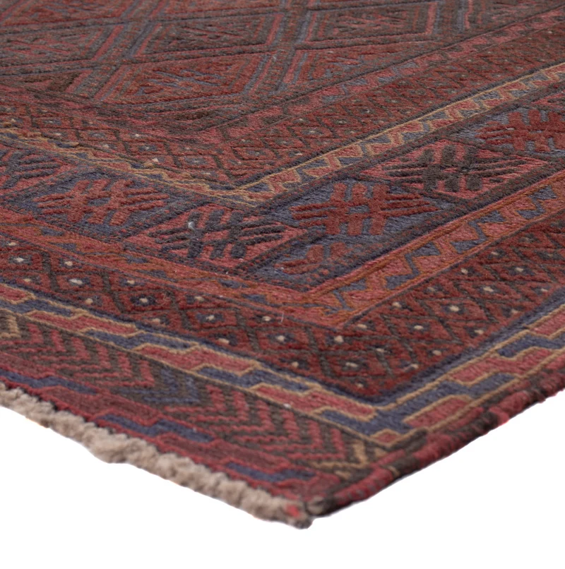 Kelim Afghan Teppich 170x202cm - dunkelbeige