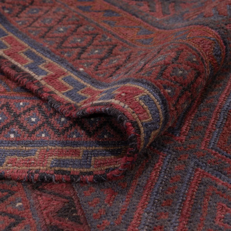 Kelim Afghan Teppich 170x202cm - dunkelbeige