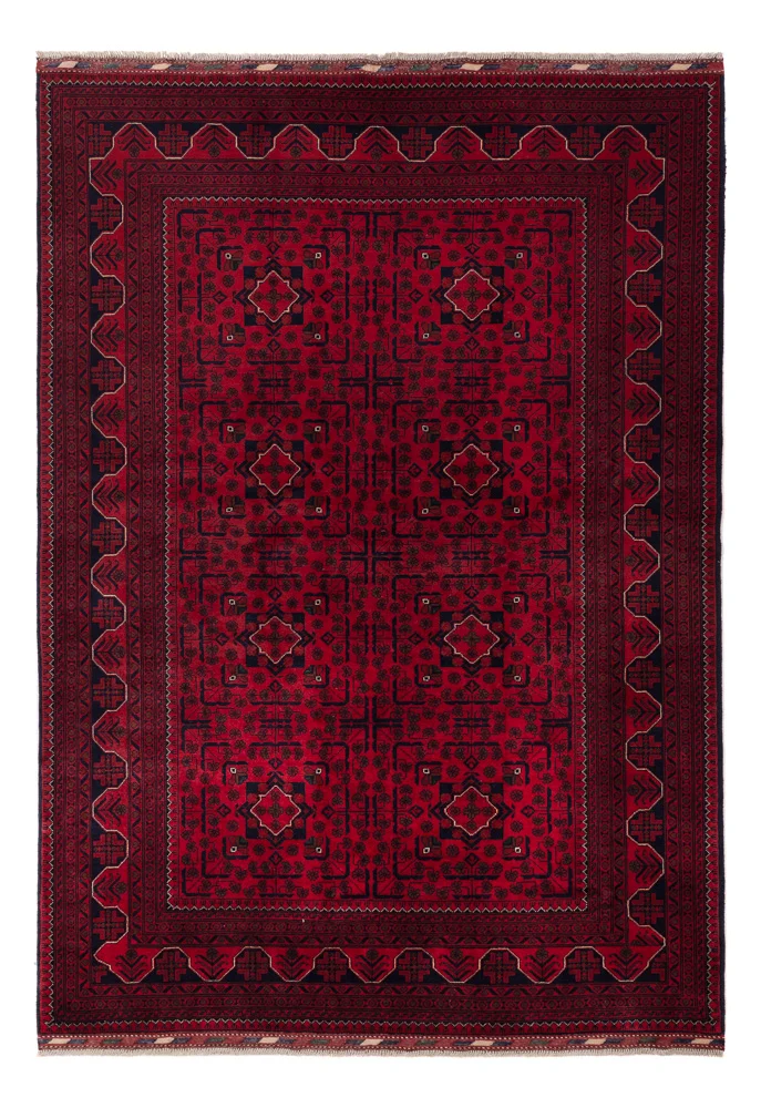 Khal Mohammadi Teppich 167x235cm - Orientteppich - dunkelrot