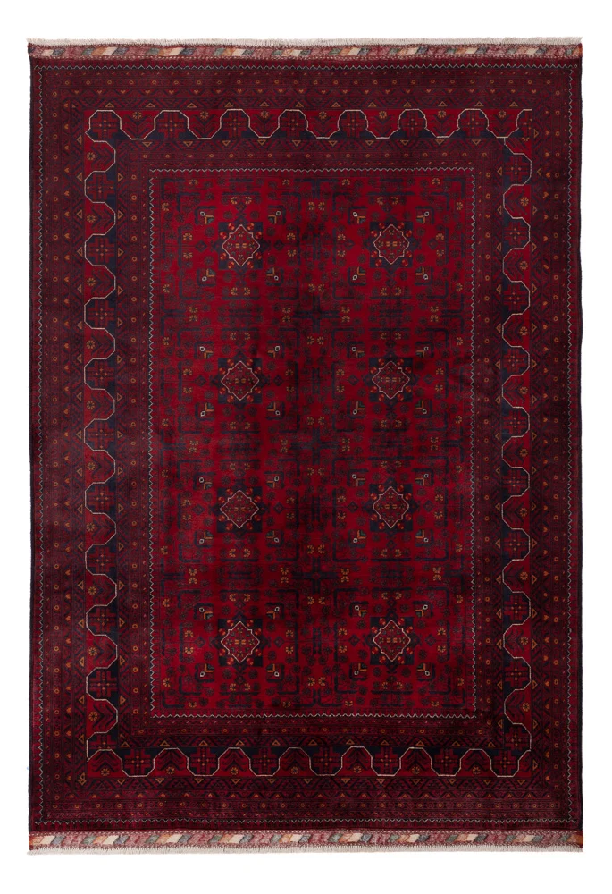 Khal Mohammadi Teppich 167x236cm - Orientteppich - dunkelrot