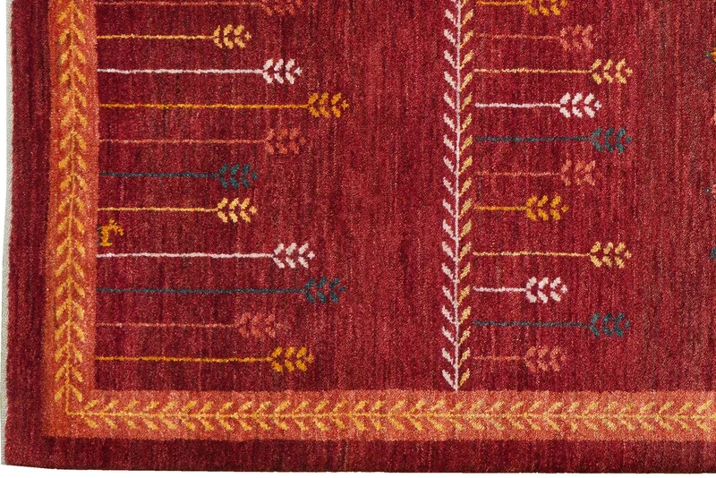 Rizbaf · Handgeknüpft – Rot, 187x124 cm