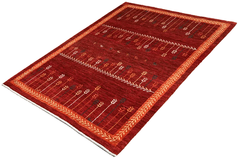 Rizbaf · Handgeknüpft – Rot, 187x124 cm