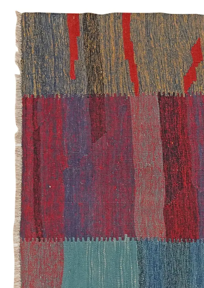 Kelim Gashgai · Handgewebt – Bunt, 123x121 cm