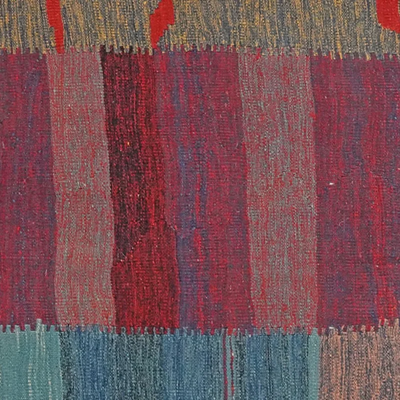 Kelim Gashgai · Handgewebt – Bunt, 123x121 cm