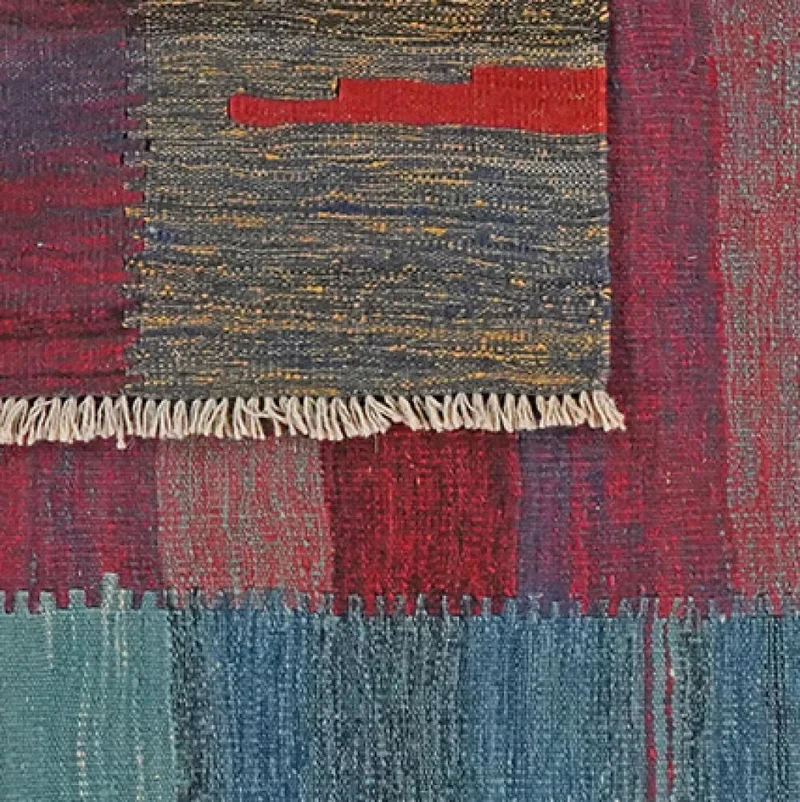 Kelim Gashgai · Handgewebt – Bunt, 123x121 cm