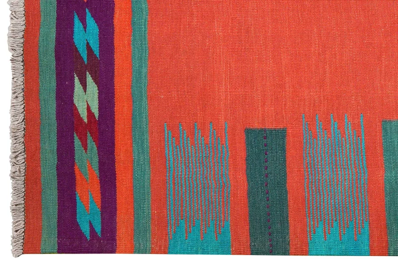 Kelim Gashgai · Handgewebt – Rot, 177x123 cm
