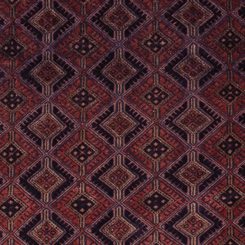 Kelim Afghan Teppich 152x188cm - dunkelrot