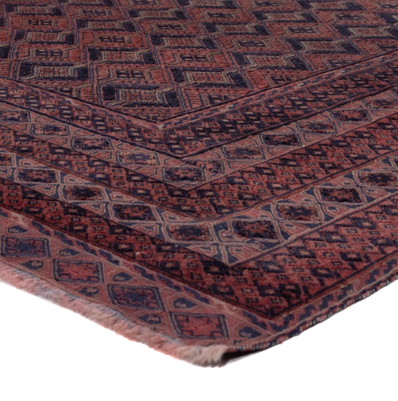 Kelim Afghan Teppich 152x188cm - dunkelrot