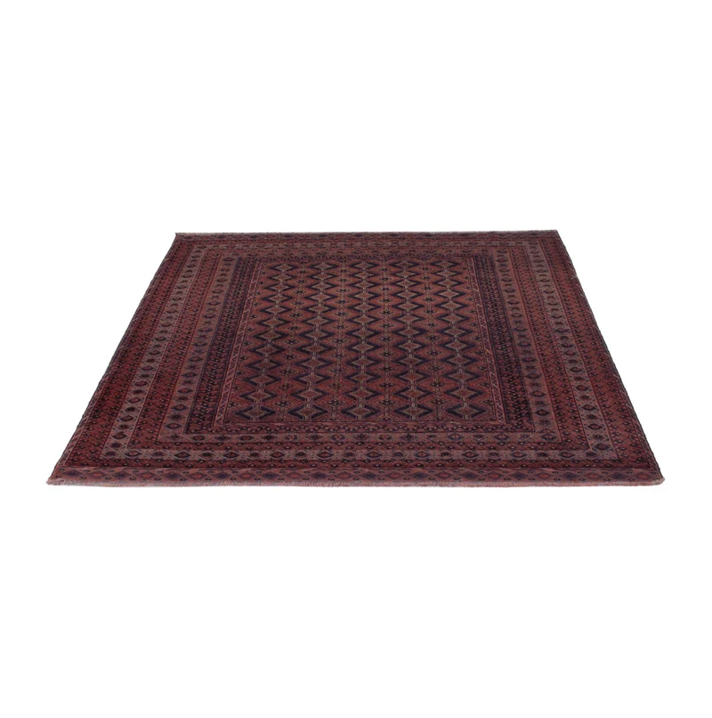 Kelim Afghan Teppich 152x188cm - dunkelrot