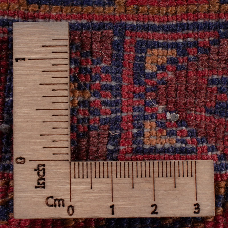 Kelim Afghan Teppich 151x190cm - dunkelrot