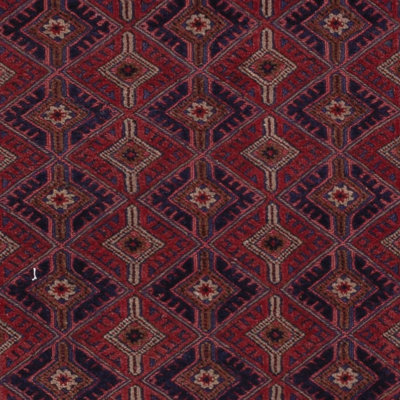 Kelim Afghan Teppich 151x190cm - dunkelrot