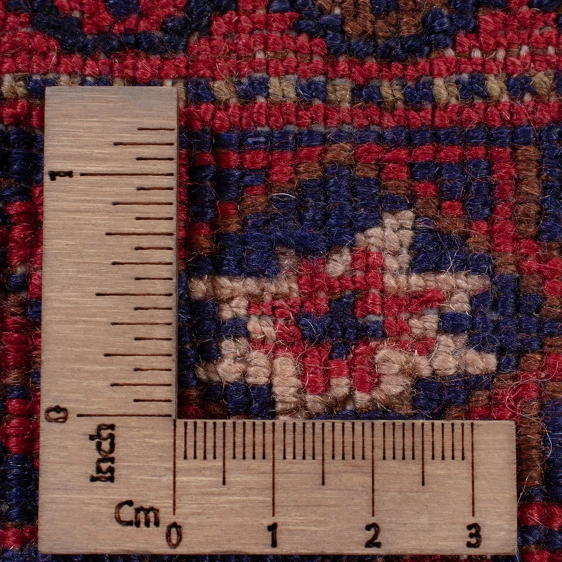 Kelim Afghan Teppich 151x190cm - dunkelrot