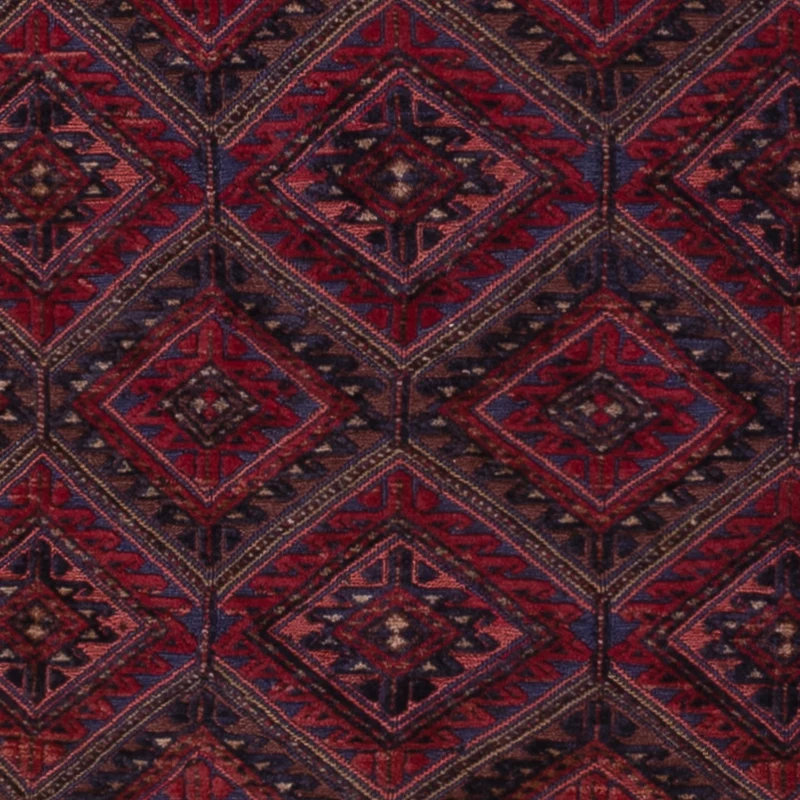 Kelim Afghan Teppich 145x195cm - dunkelrot