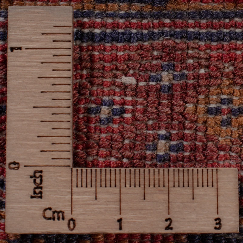 Kelim Afghan Teppich 140x207cm - dunkelrot
