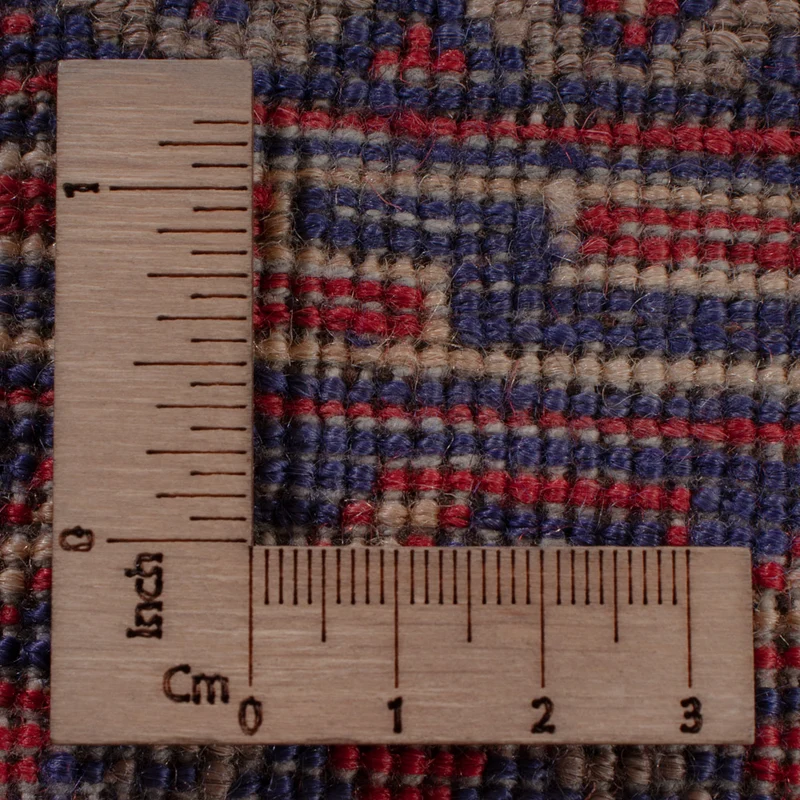 Kelim Afghan Teppich 141x196cm - dunkelrot