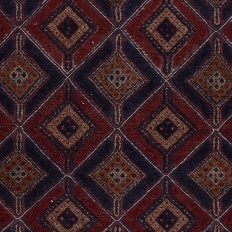 Kelim Afghan Teppich 157x177cm - dunkelrot