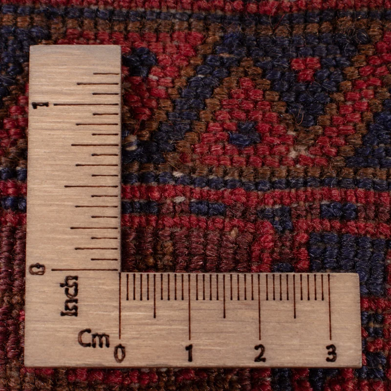 Kelim Afghan Teppich 147x186cm - dunkelrot