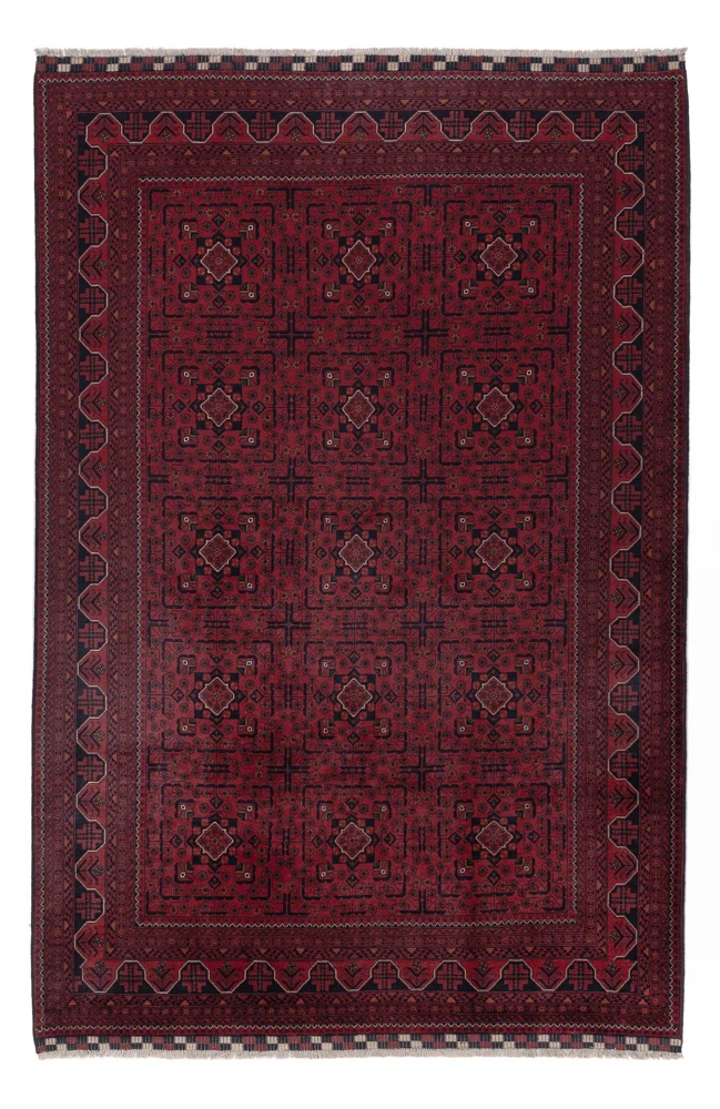 Khal Mohammadi Teppich 197x300cm - Orientteppich - dunkelrot