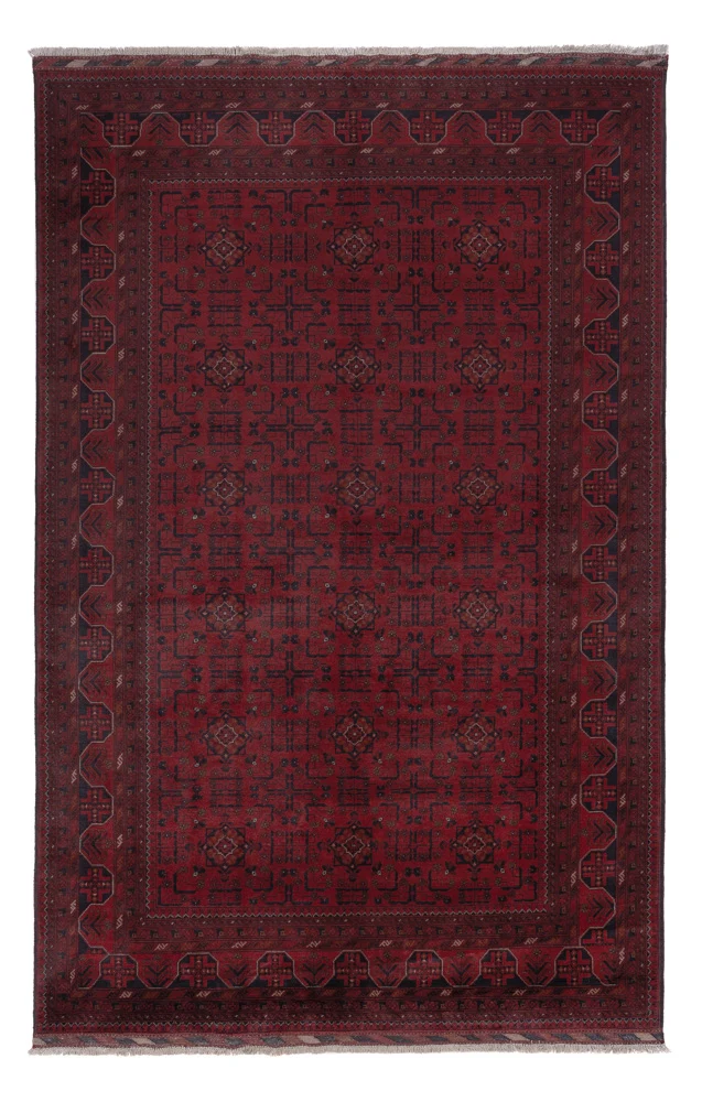 Khal Mohammadi Teppich 196x306cm - Orientteppich - dunkelrot