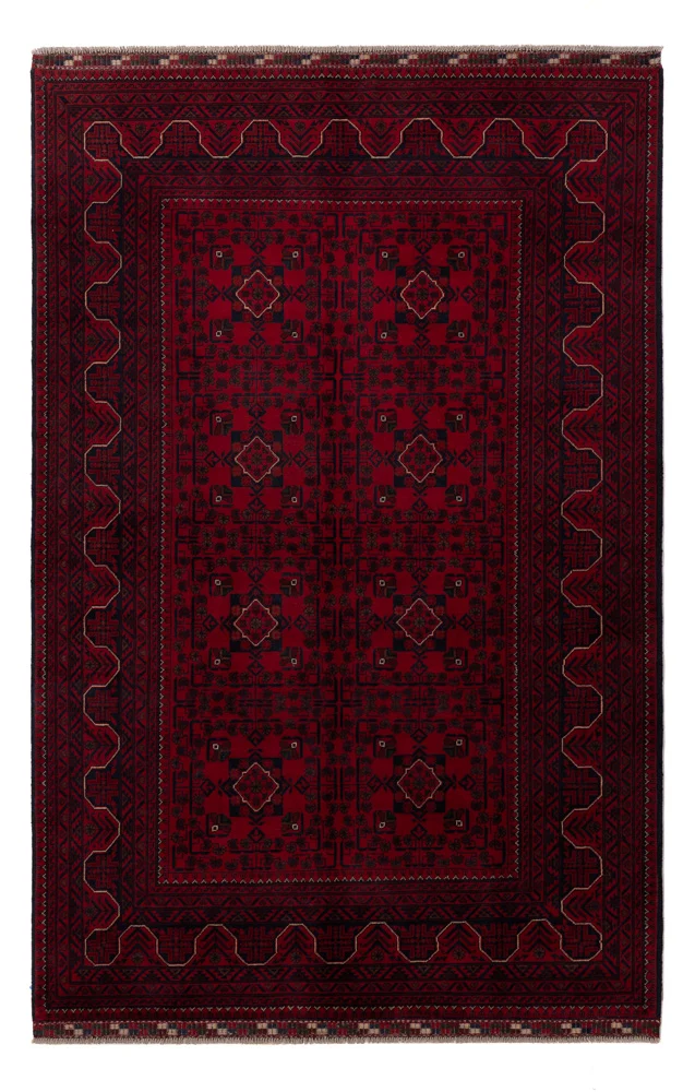 Khal Mohammadi Teppich 162x245cm - Orientteppich - dunkelrot