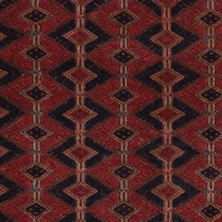 Kelim Afghan Teppich 130x180cm - dunkelrot