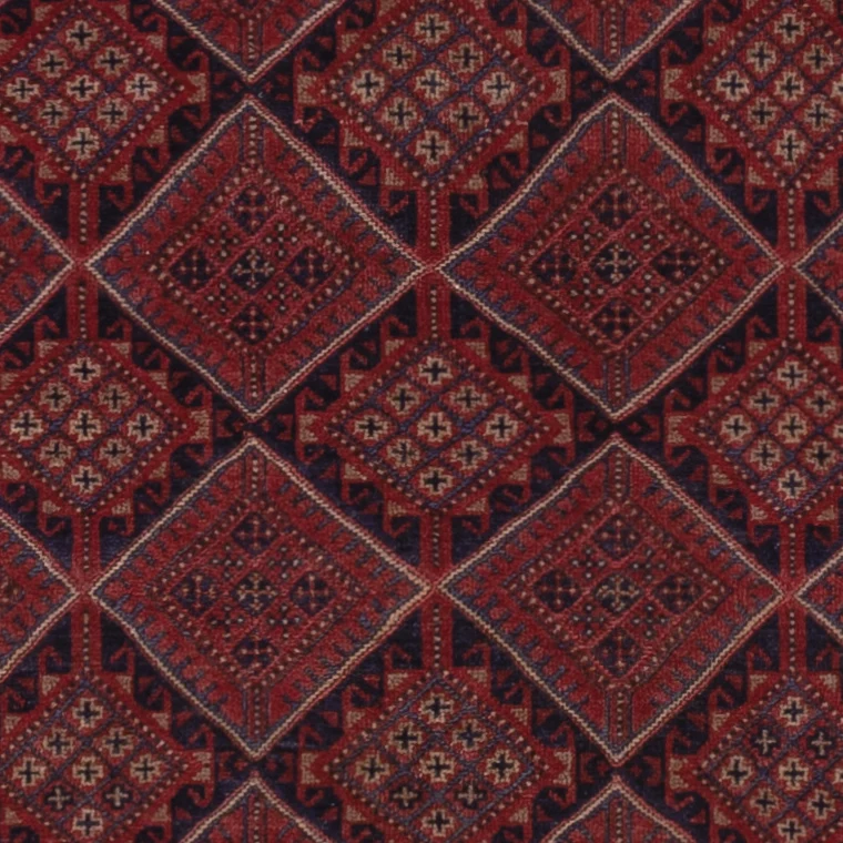 Kelim Afghan Teppich 131x180cm - dunkelrot
