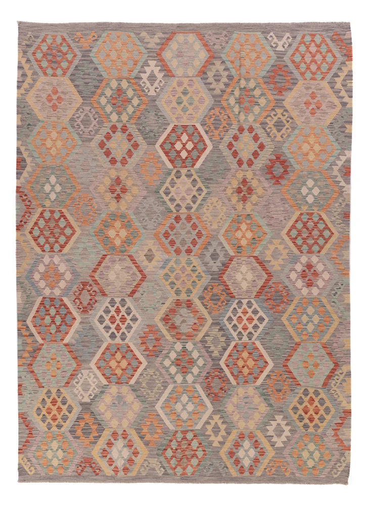 Kelim Maimene Teppich 244x340cm - mehrfarbig