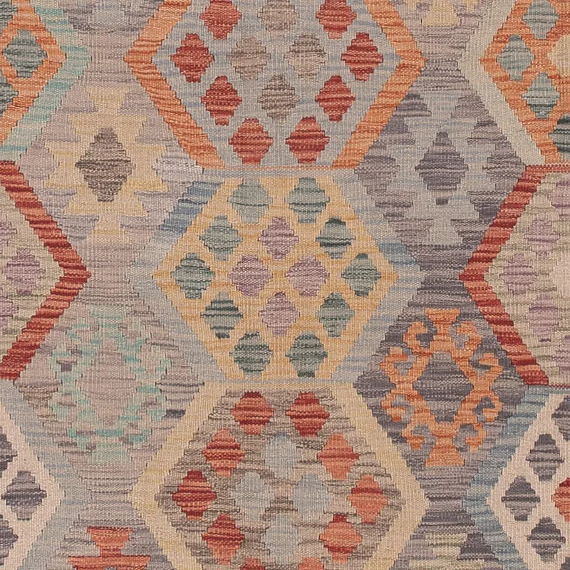Kelim Maimene Teppich 244x340cm - mehrfarbig