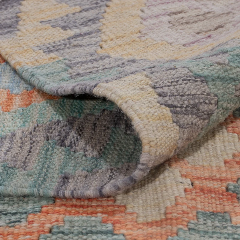 Kelim Maimene Teppich 244x340cm - mehrfarbig