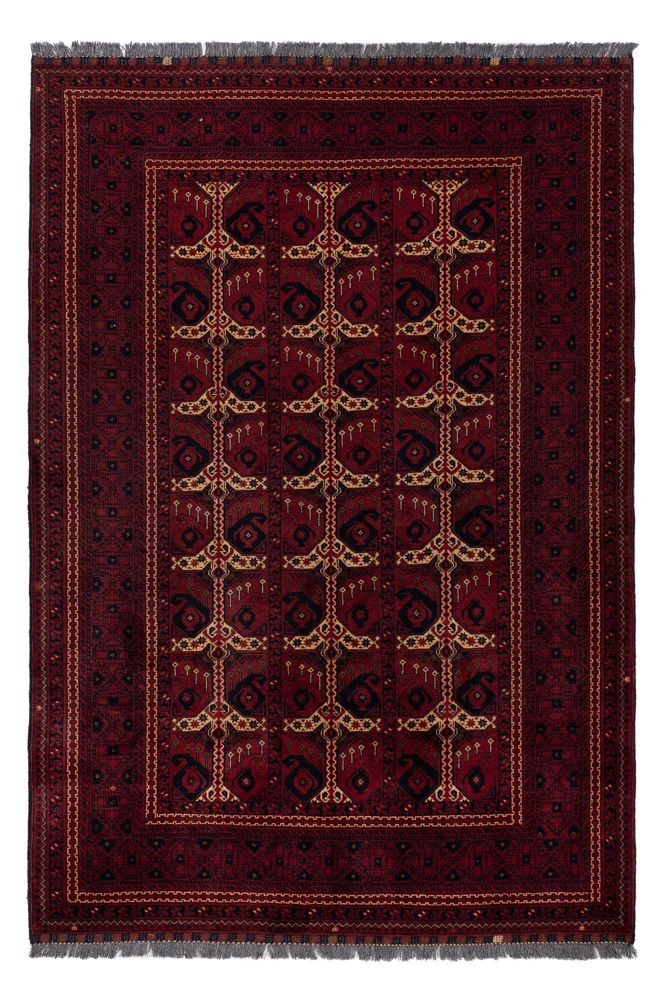 Khal Mohammadi Teppich 163x238cm - Orientteppich - dunkelrot