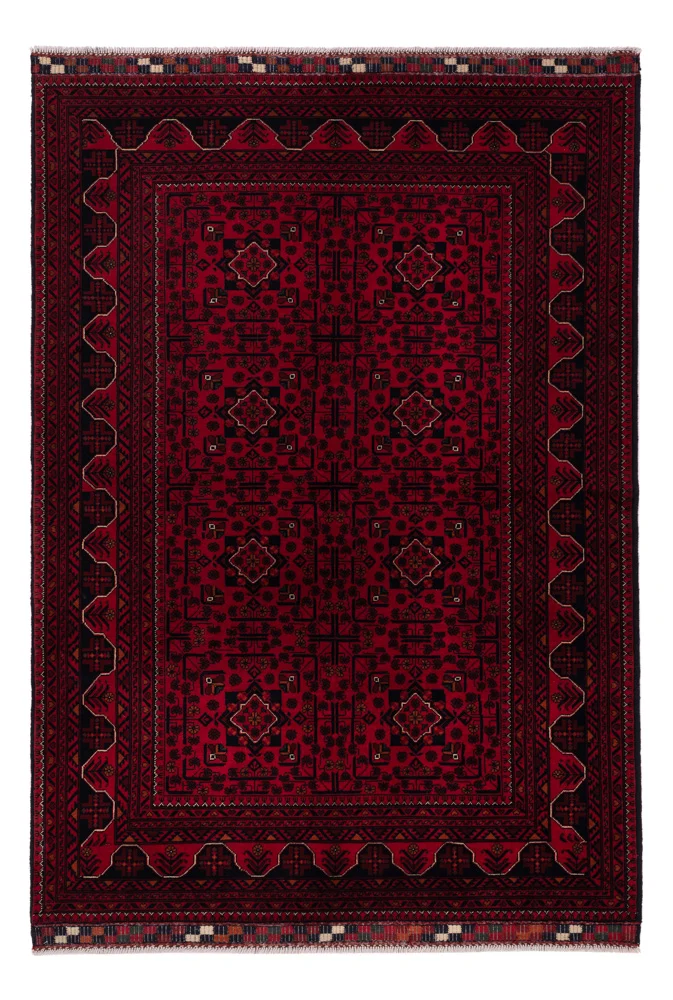 Khal Mohammadi Teppich 163x234cm - Orientteppich - dunkelrot
