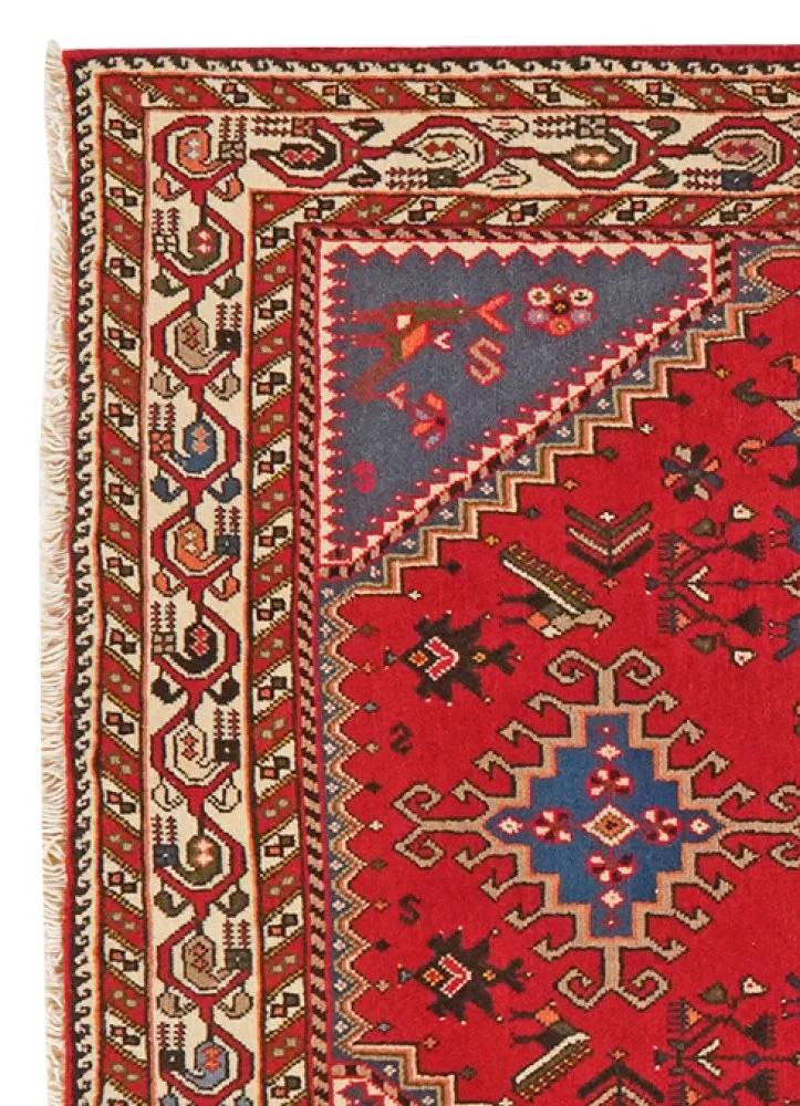 Nasrabad · Handgeknüpft – Rot, 150x100 cm