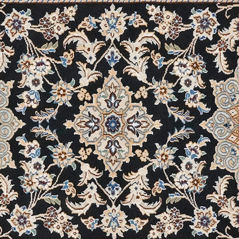 Nain 9La · Handgeknüpft – Blau, 207x82 cm