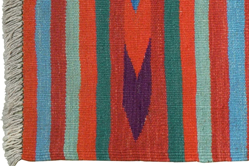 Kelim Gashgai · Handgewebt – Bunt, 190x66 cm