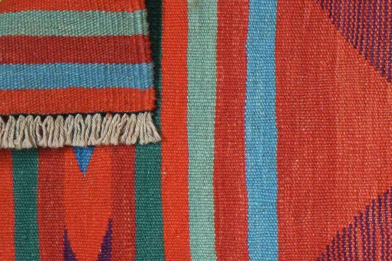 Kelim Gashgai · Handgewebt – Bunt, 190x66 cm