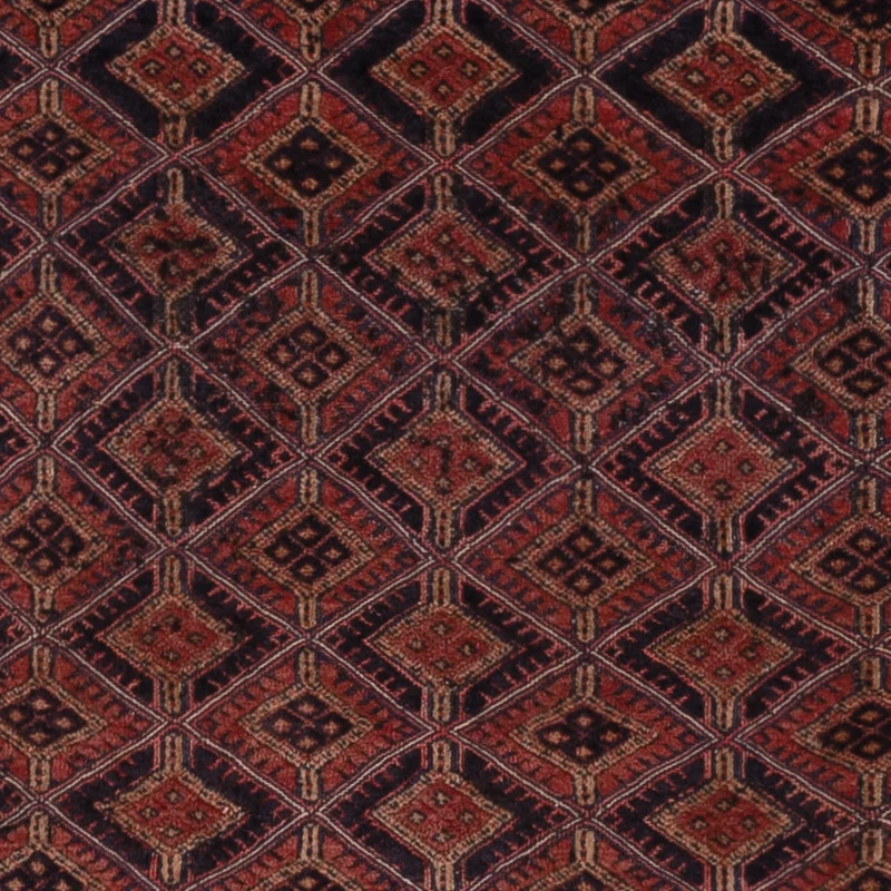 Kelim Afghan Teppich 150x192cm - dunkelrot